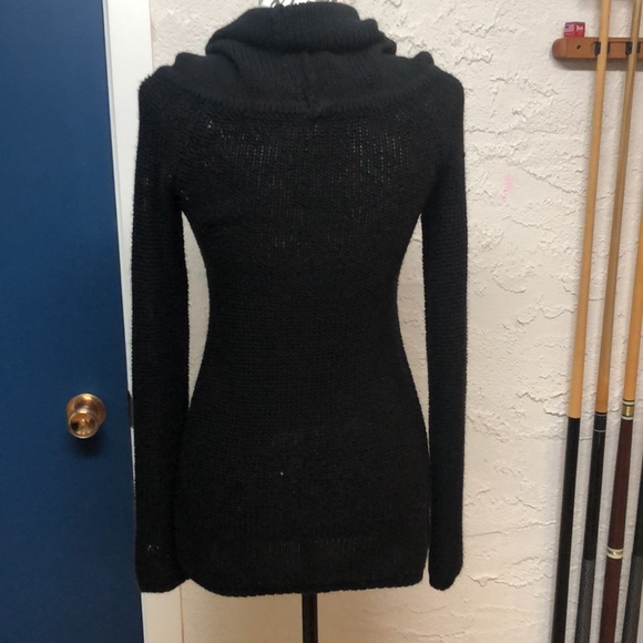 Black Cowl-Neck Sweater - Picture 3 of 3